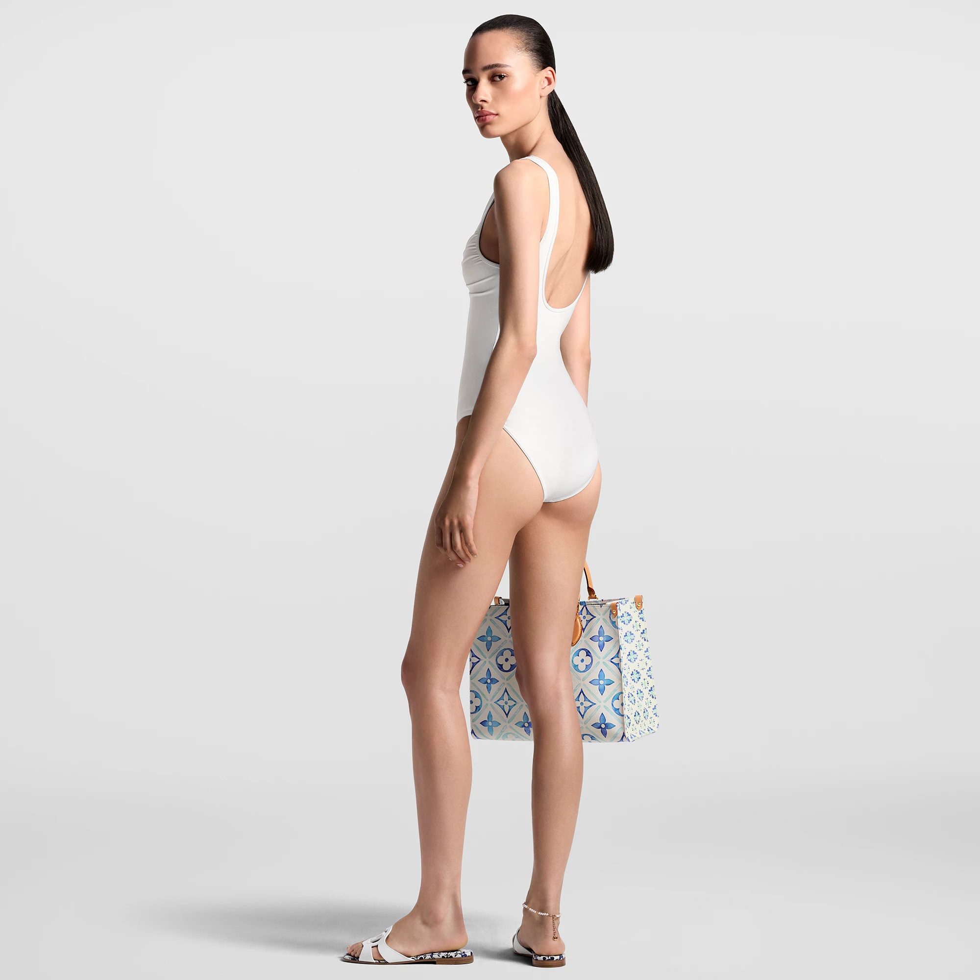 Gathered One-Piece Swimsuit - 3