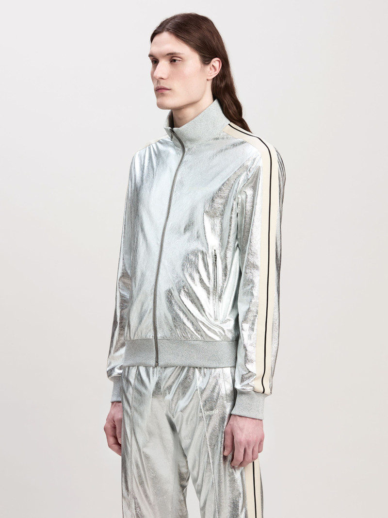 LAMINATED LEATHER TRACK JACKEt 4