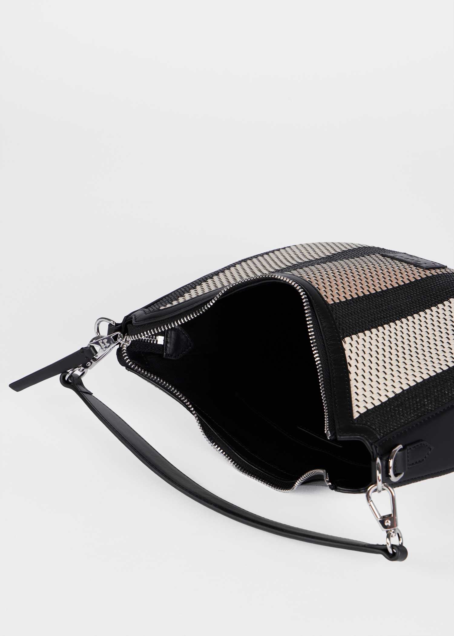 Women's Woven Stripe Hobo Bag - 7
