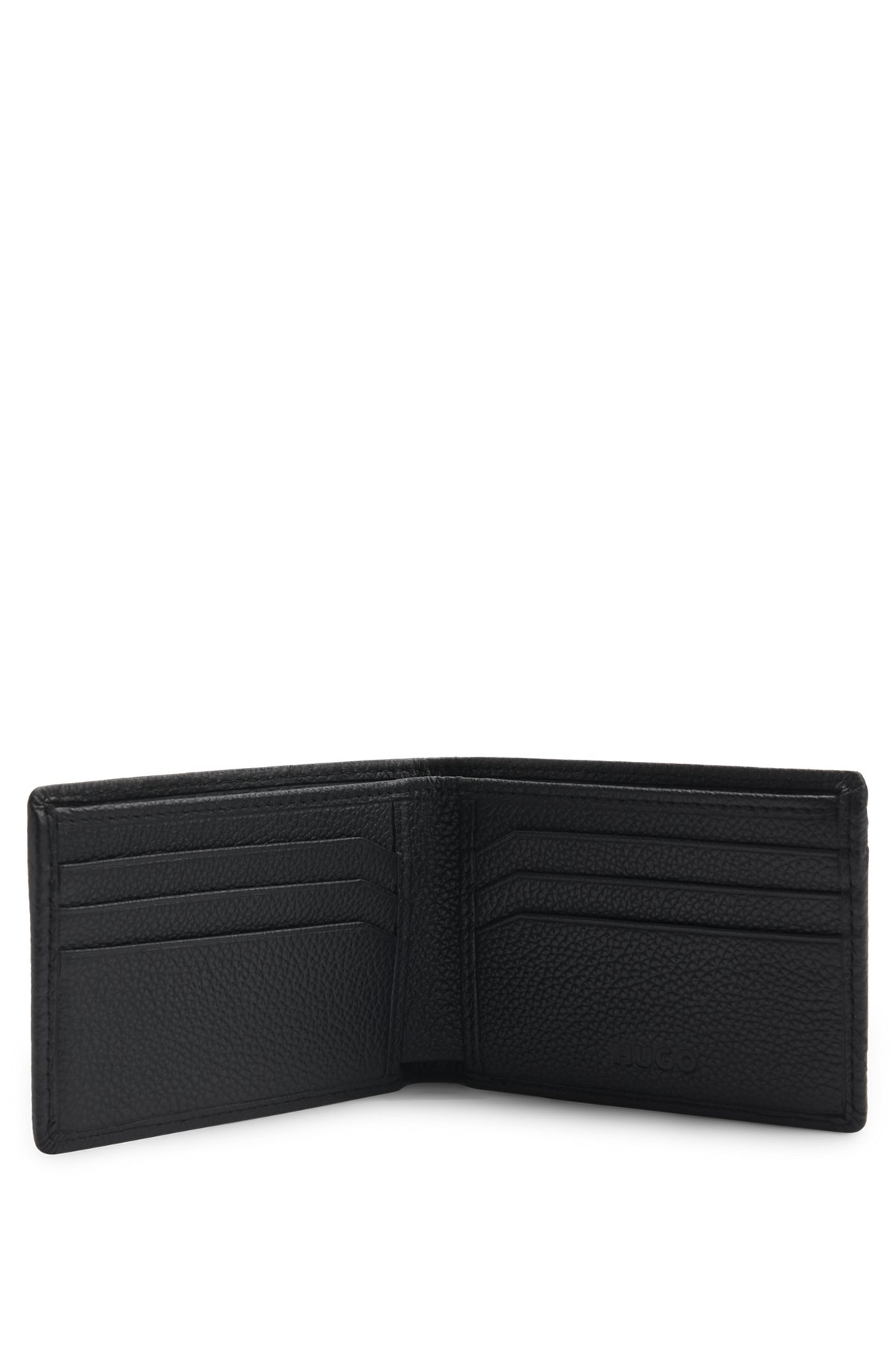 NAPPA-LEATHER WALLET WITH ALL-OVER STACKED LOGOS - 2