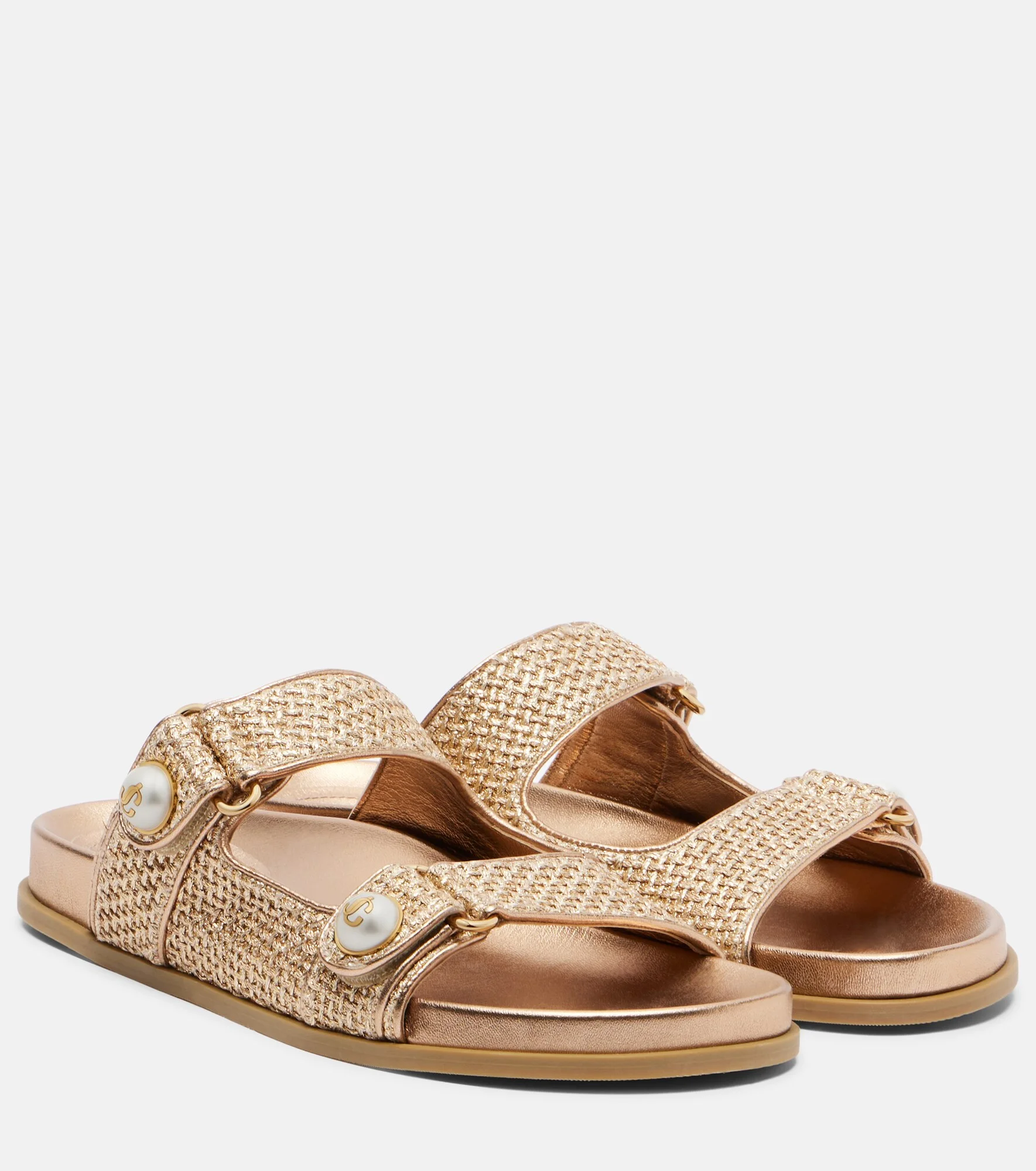 Fayence raffia-effect sandals - 1