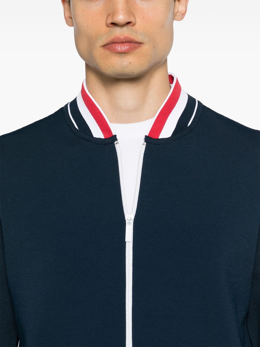 RWB-stripe bomber jacket - 5