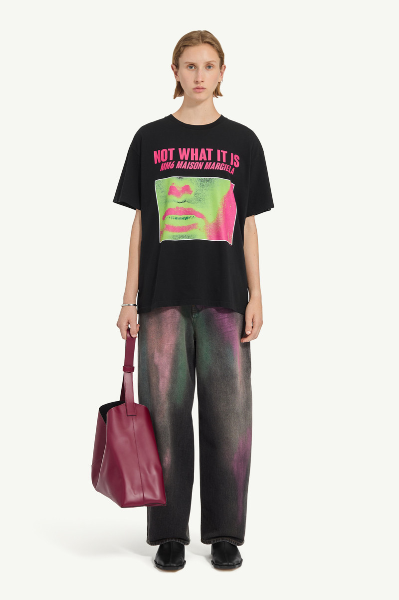 MM6 Maison Margiela Band print t-shirt outlook
