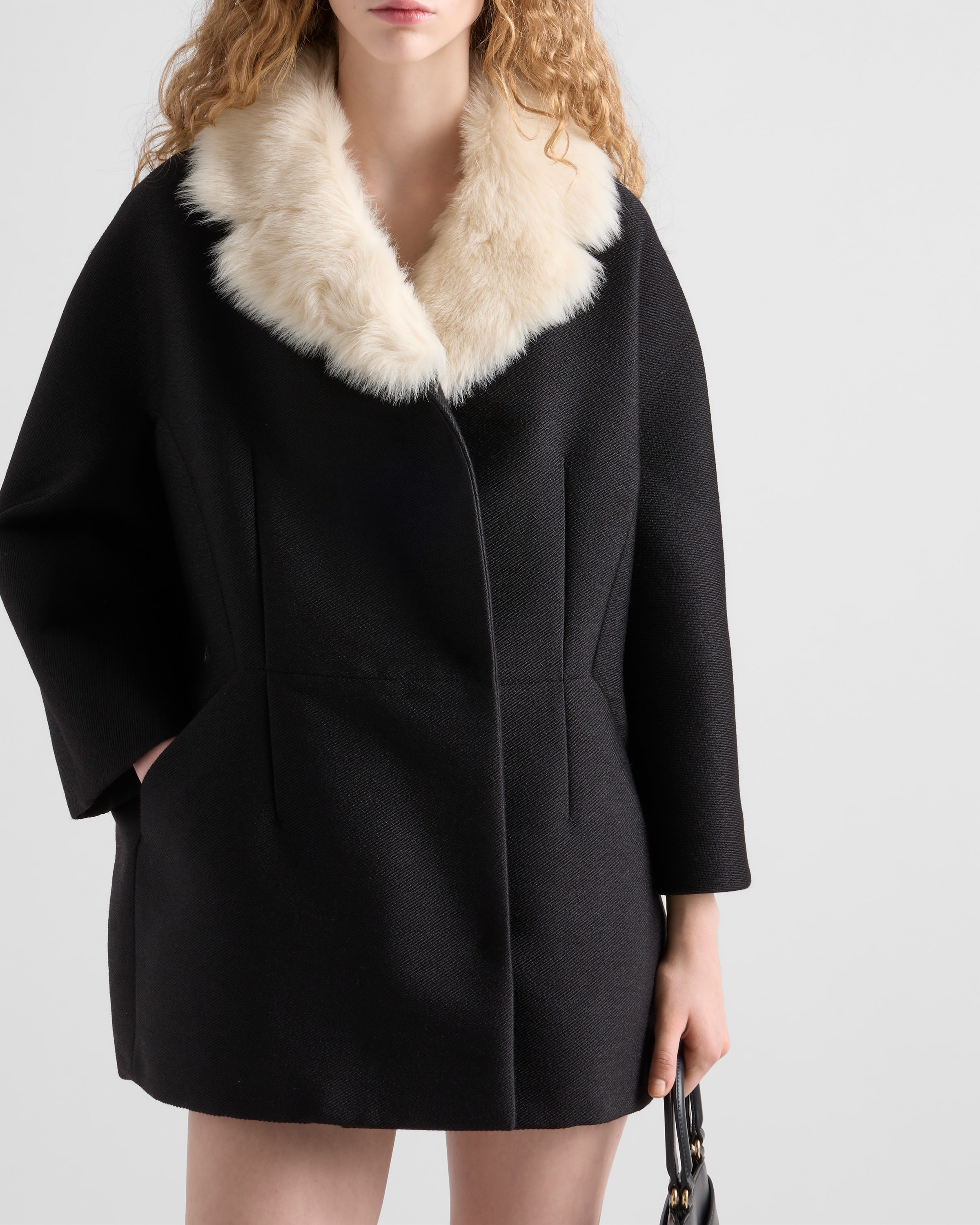 Double-breasted granité twill caban jacket - 3