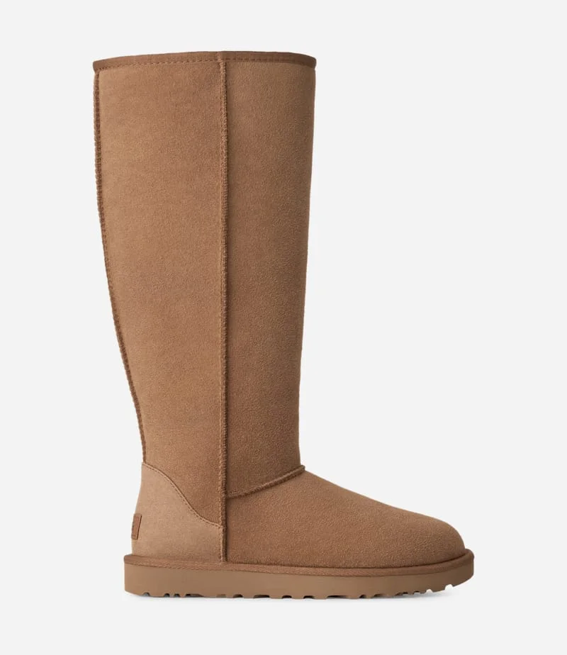 ® Women's Classic Ultra Tall Sheepskin in Chestnut - 1