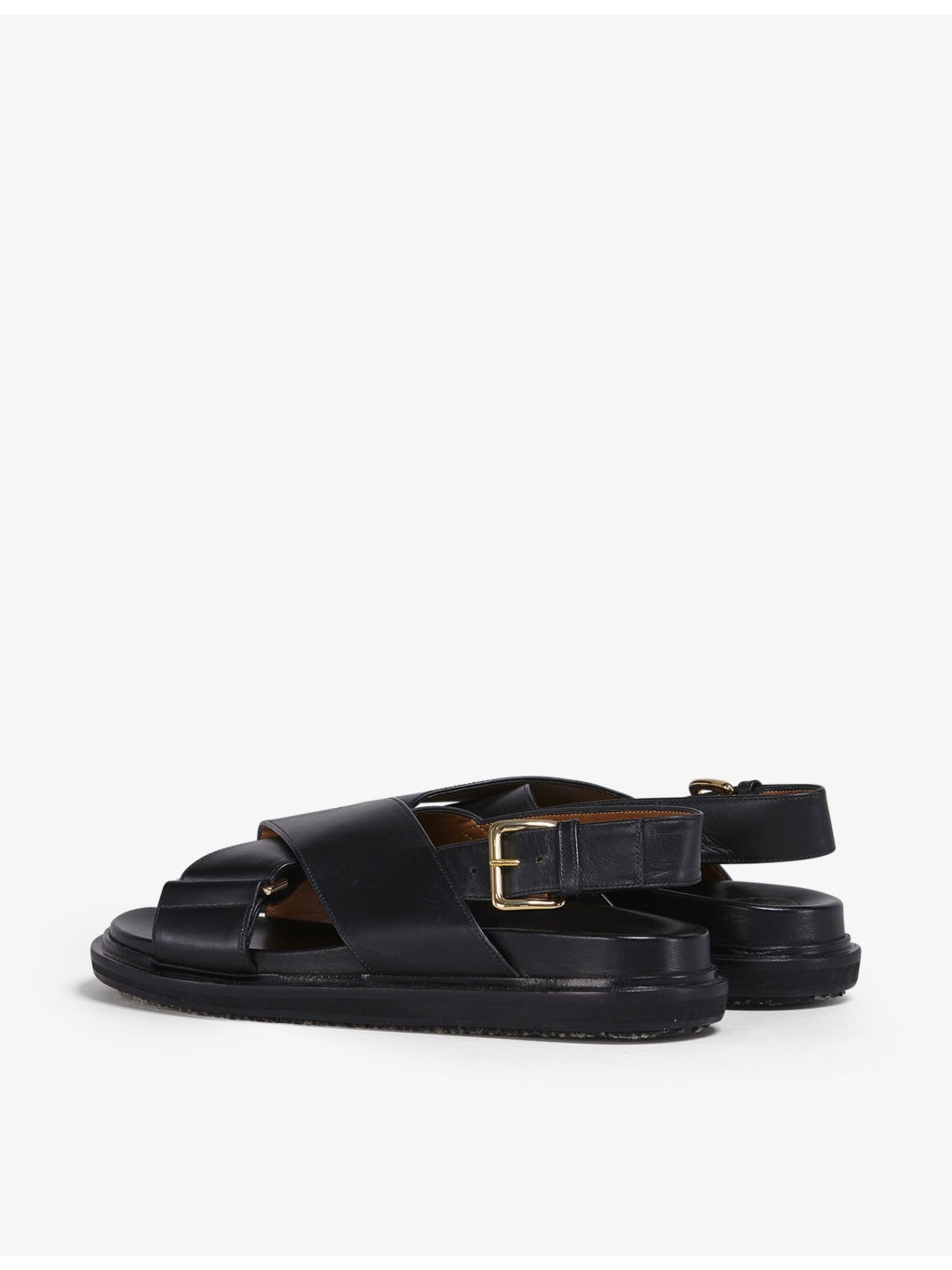 Fussbett cross-over leather sandals - 4
