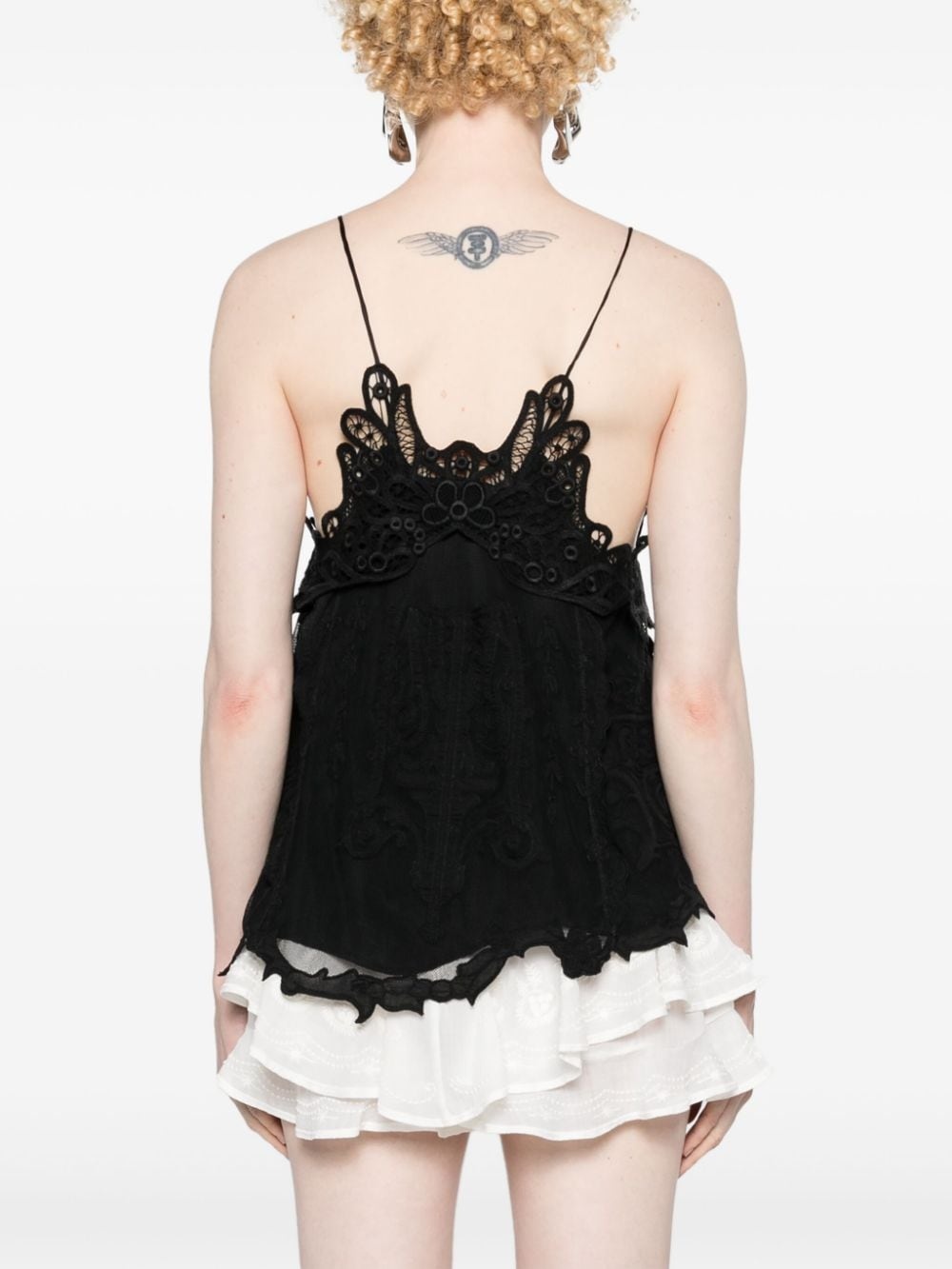 Victoria guipure-lace tank top - 4