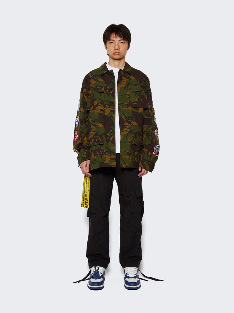 Off-White camouflage 필드 재킷 outlook
