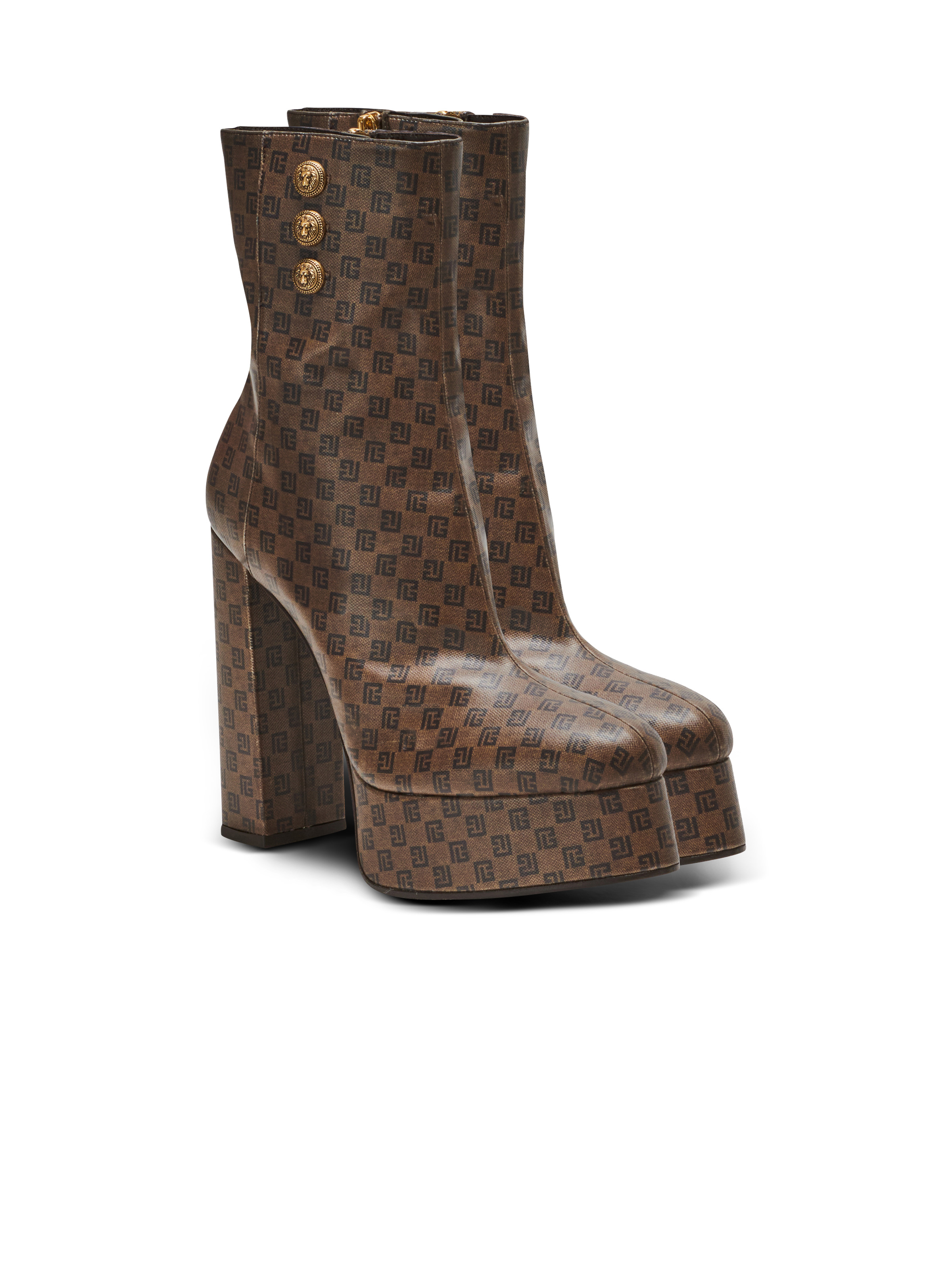 Brune mini monogram boots - 2