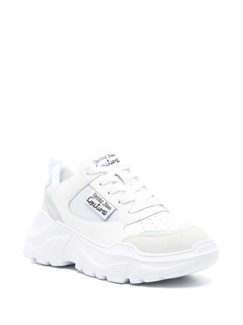 VERSACE JEANS COUTURE logo-patch sneakers outlook