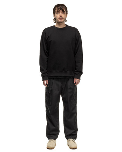 SOPHNET. Cotton Silk French Terry Crewneck Sweat Black outlook