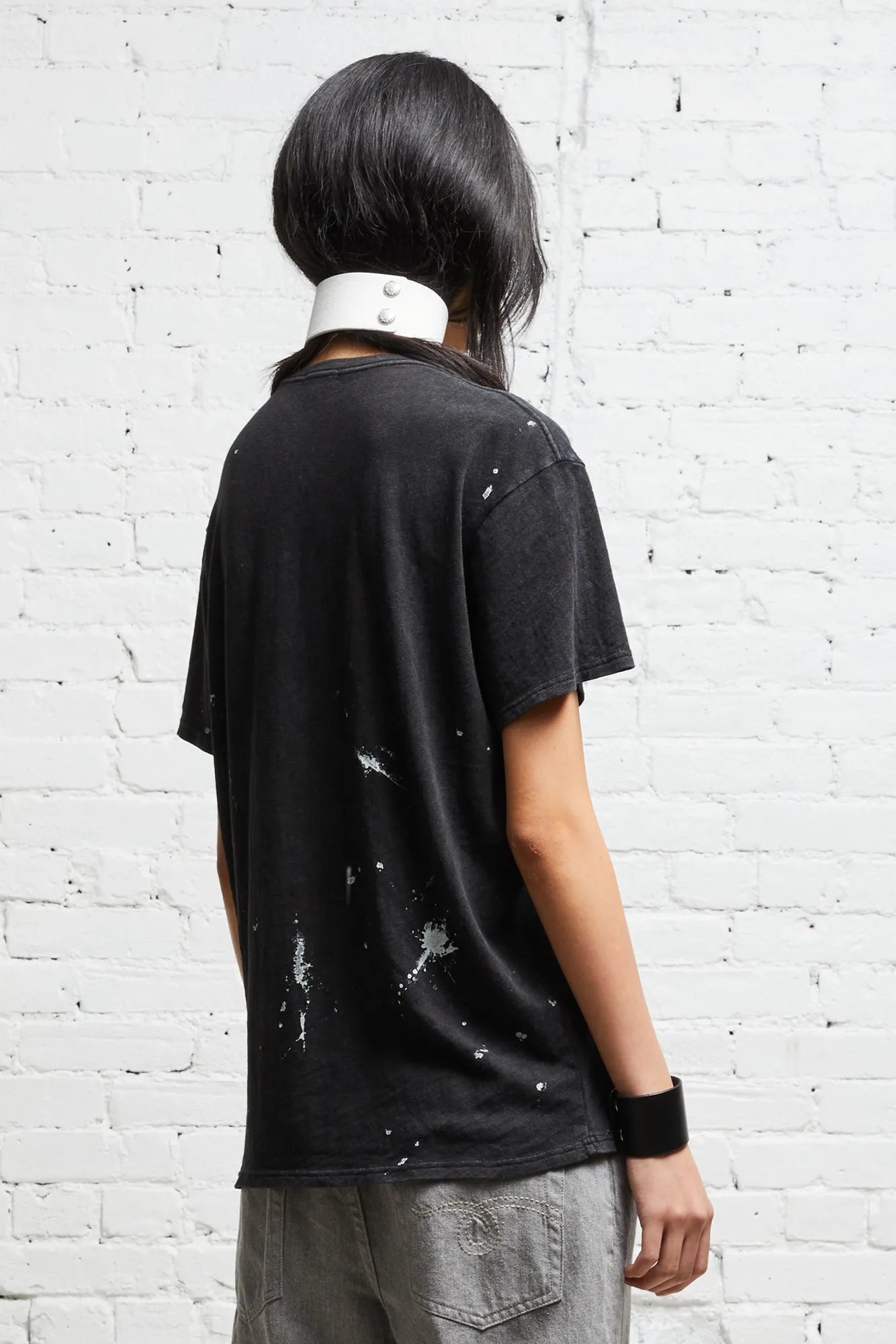 R13 NEW YORK BOY T - ACID BLACK - 4