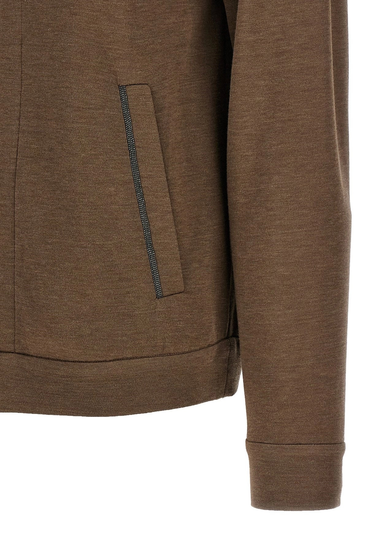 Brunello Cucinelli Women 'Precious Zipper Pull' Hoodie - 4
