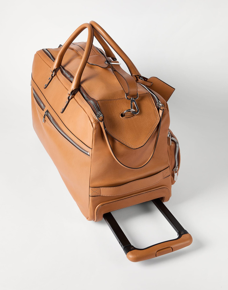 Cowhide trolley bag 3