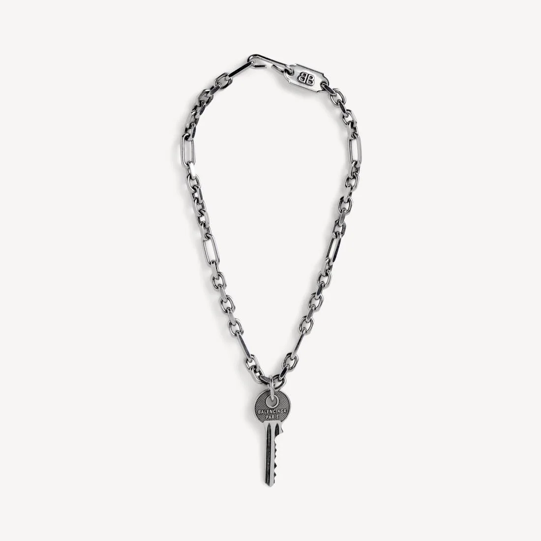 Men's Neverlost Thin Necklace in Antique Silver - 1