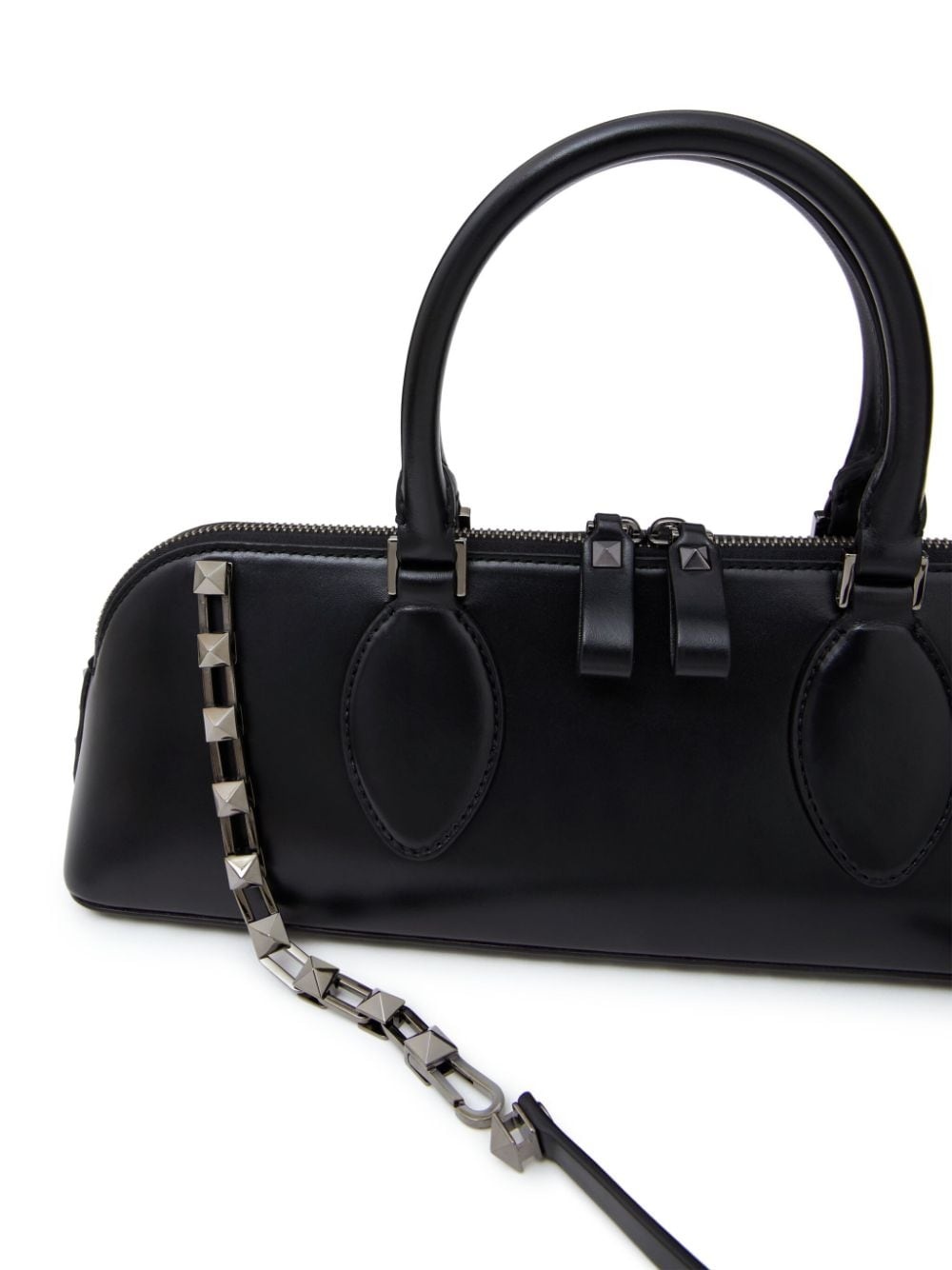 Rockstud East-West leather tote bag - 7