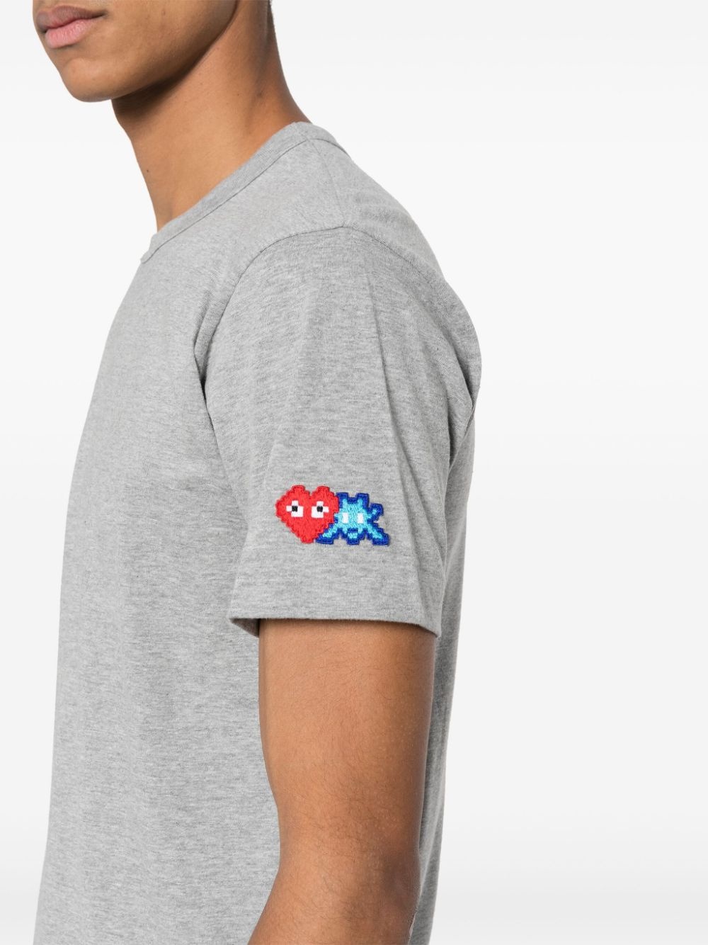 x the Artist Invader pixelated-appliqué T-shirt - 5