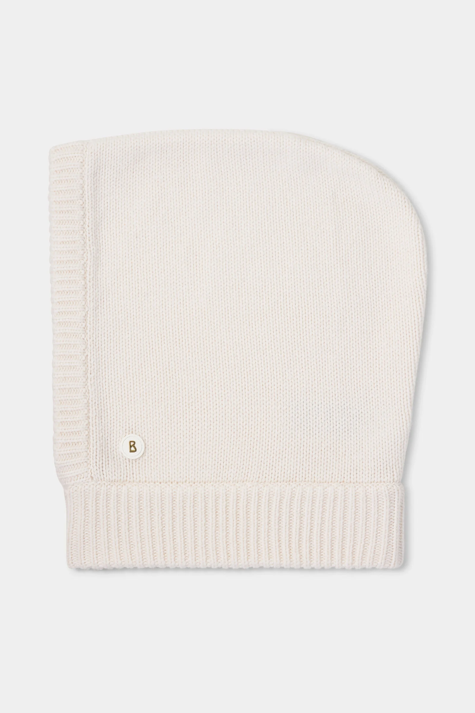 Berny Virgin Wool and Cashmere Balaclava in Off-White - 1