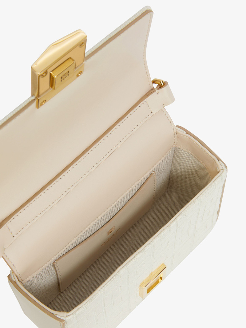 SMALL 4G BAG IN 4G EMBROIDERY WITH CHAIN 6