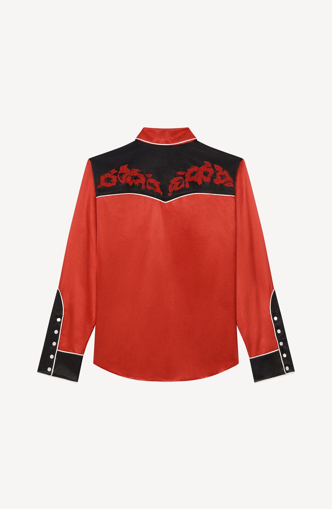 'Western Flower' satin shirt - 2