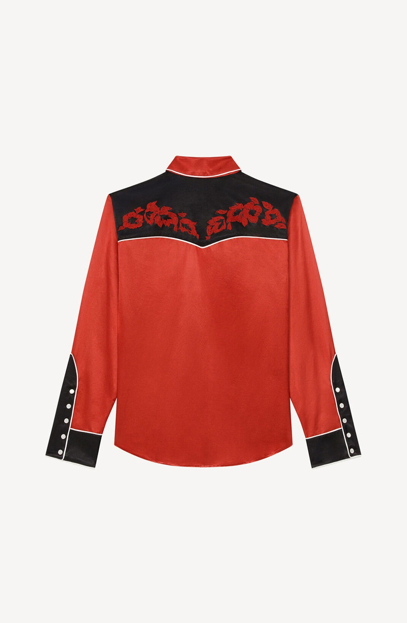 KENZO 'Western Flower' satin shirt outlook