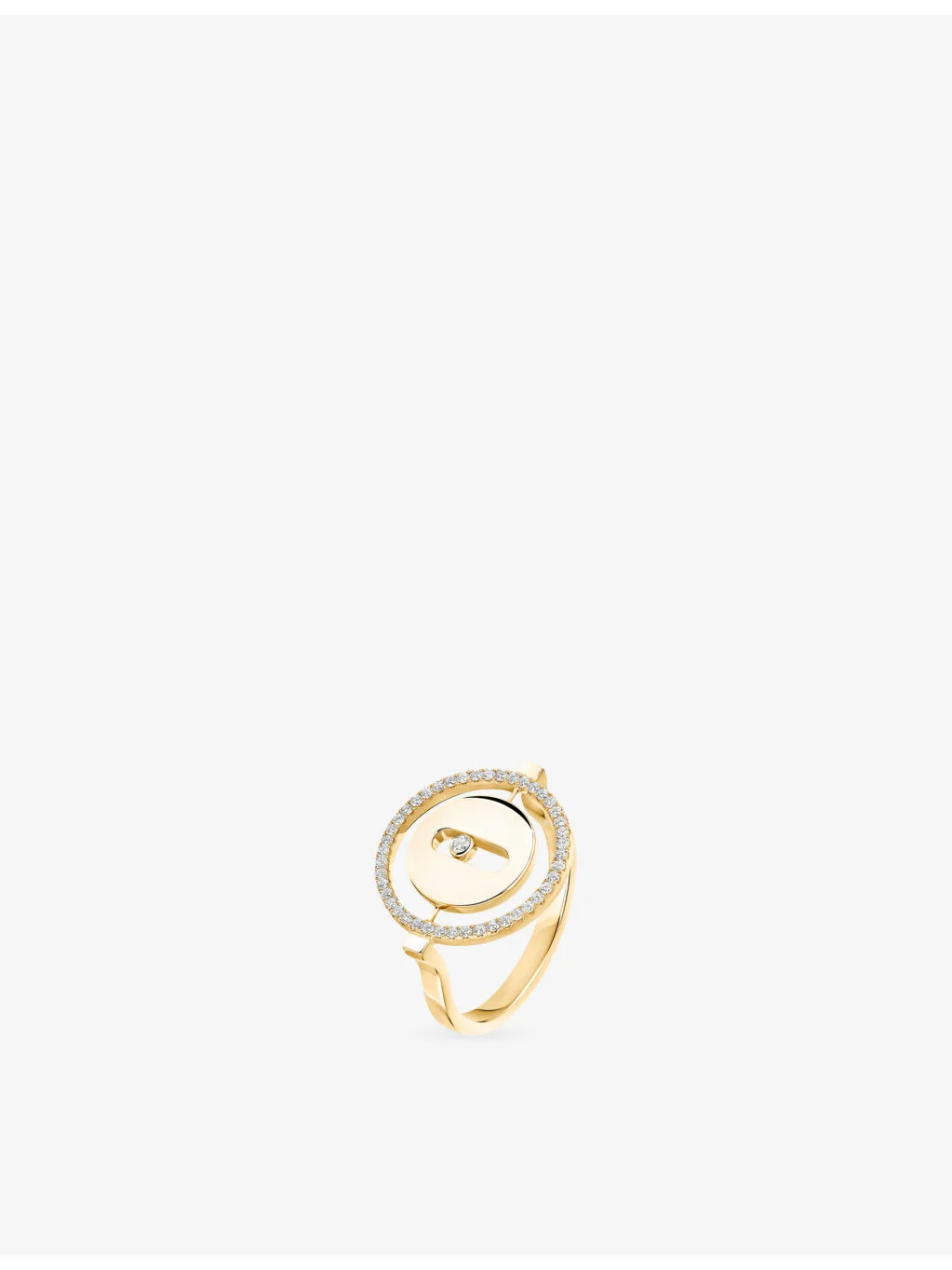 Lucky Move 18ct Gold And 0.17ct Diamond Ring - 1