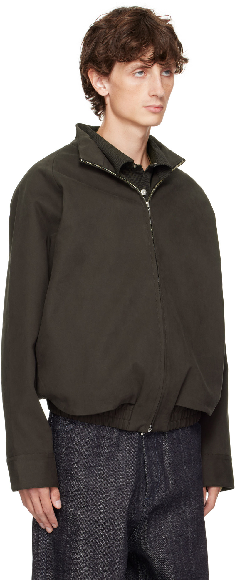 Omar Afridi Brown Steel Jacket outlook