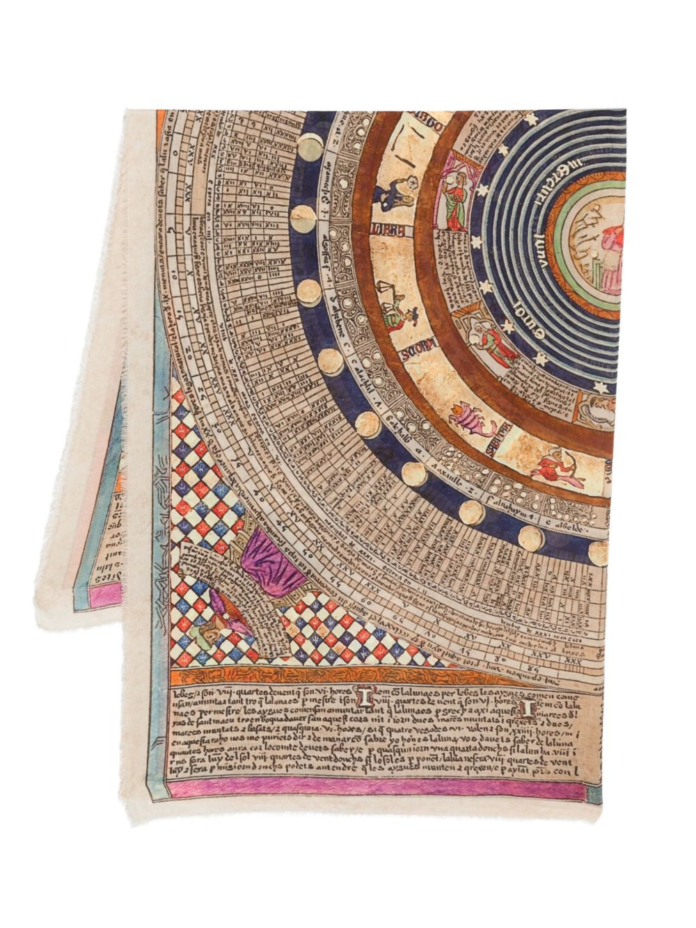 graphic-print scarf - 1