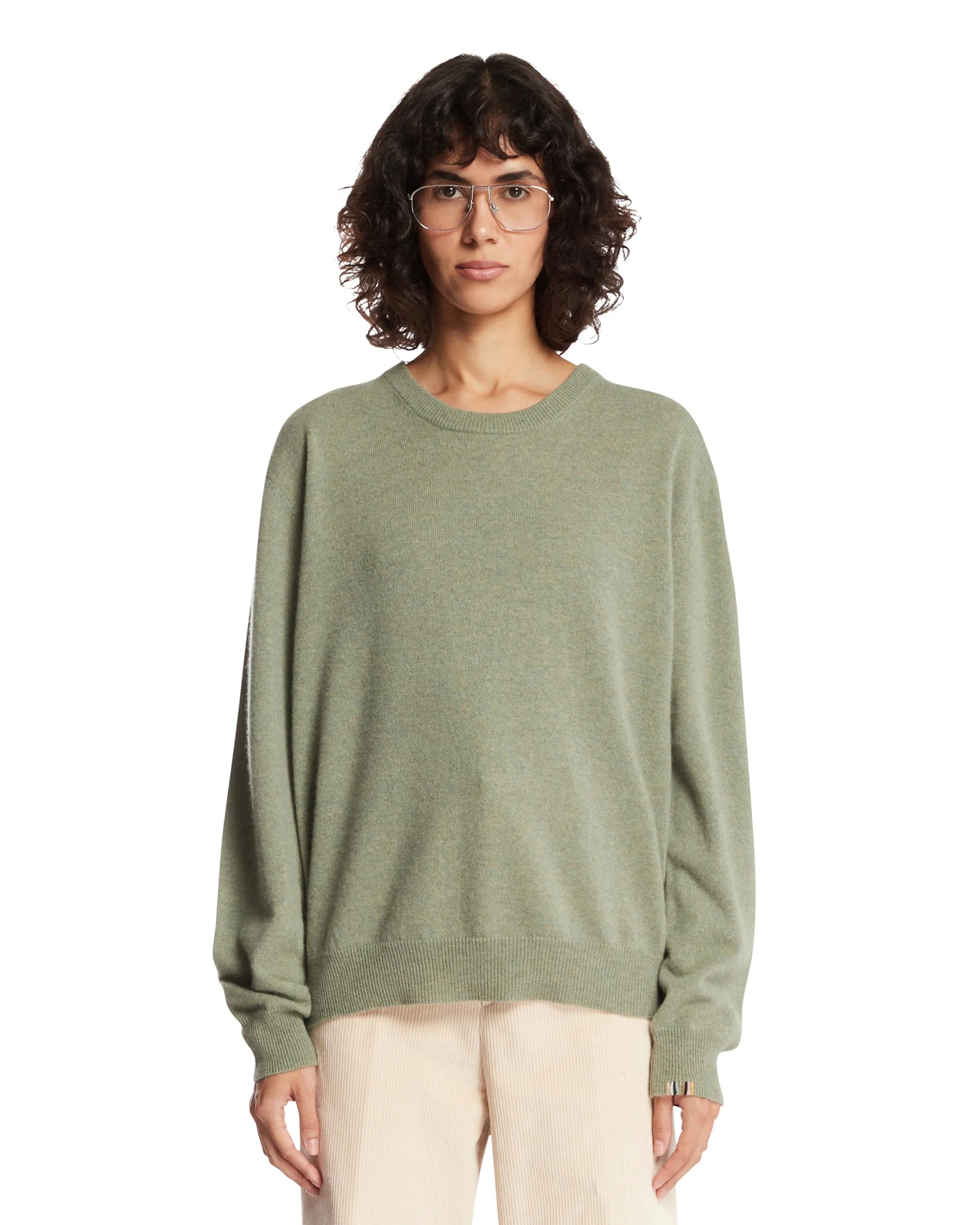Light Green Cashmere Sweater - 1