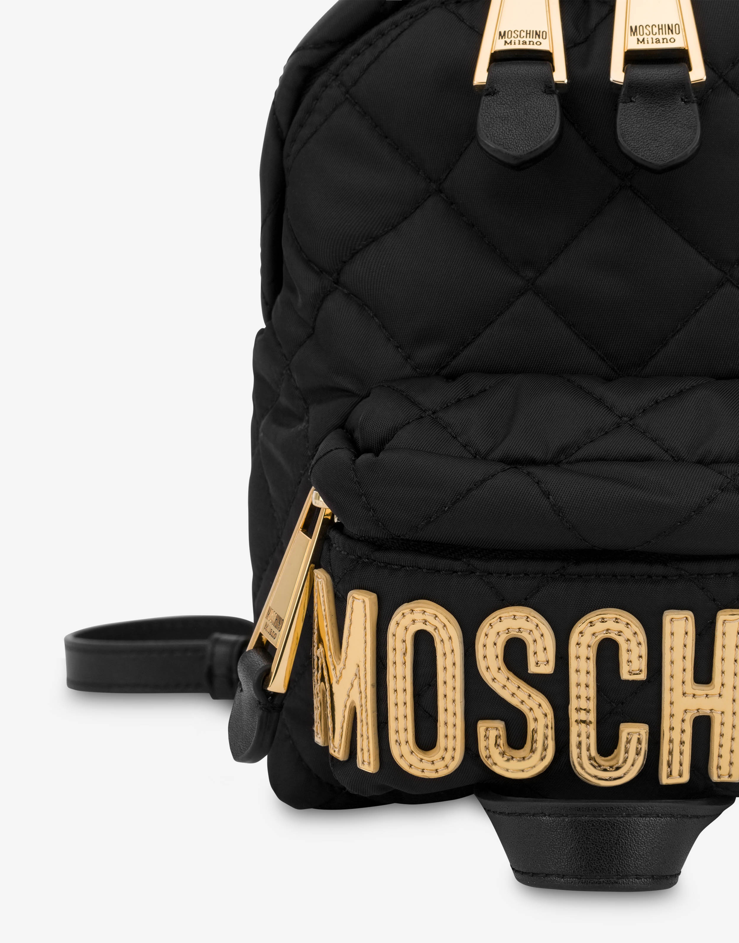 MINI QUILTED BACKPACK WITH LOGO - 2