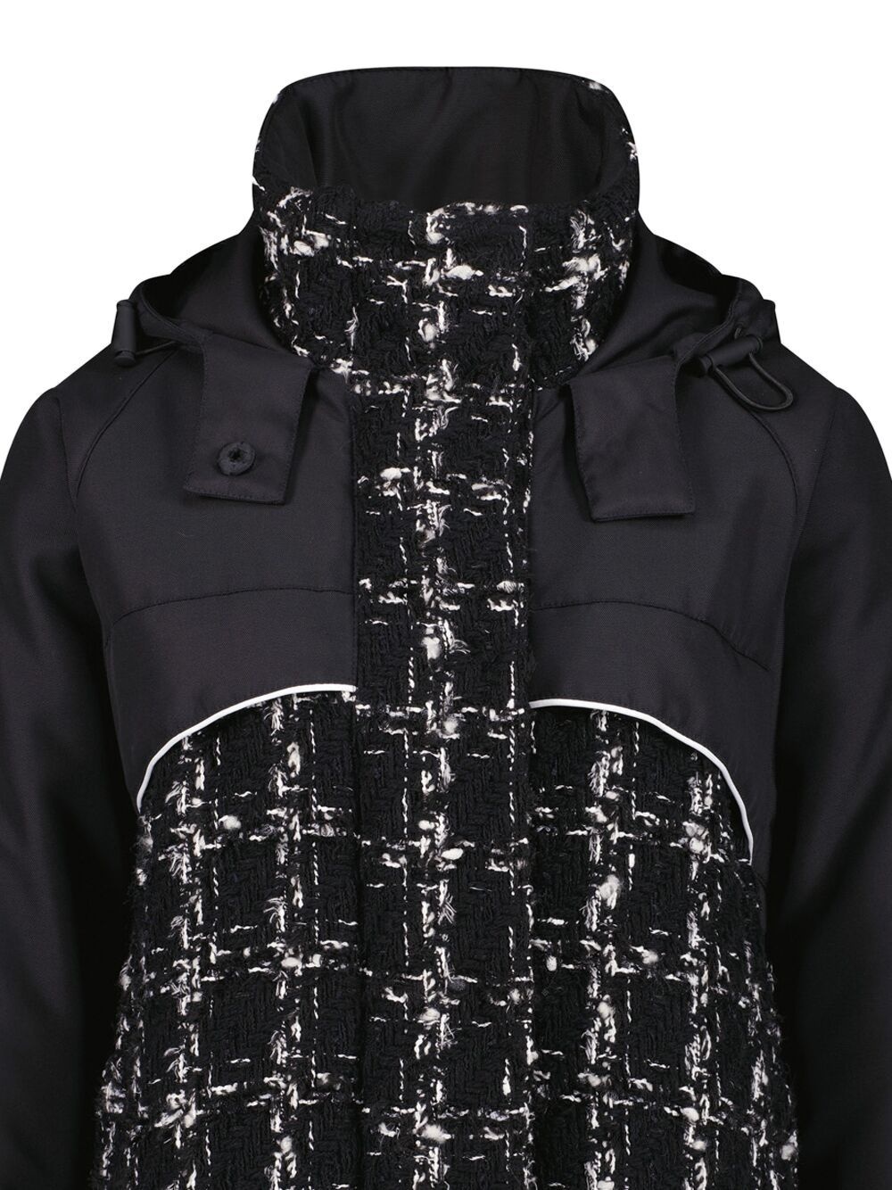 tweed hooded coat - 2