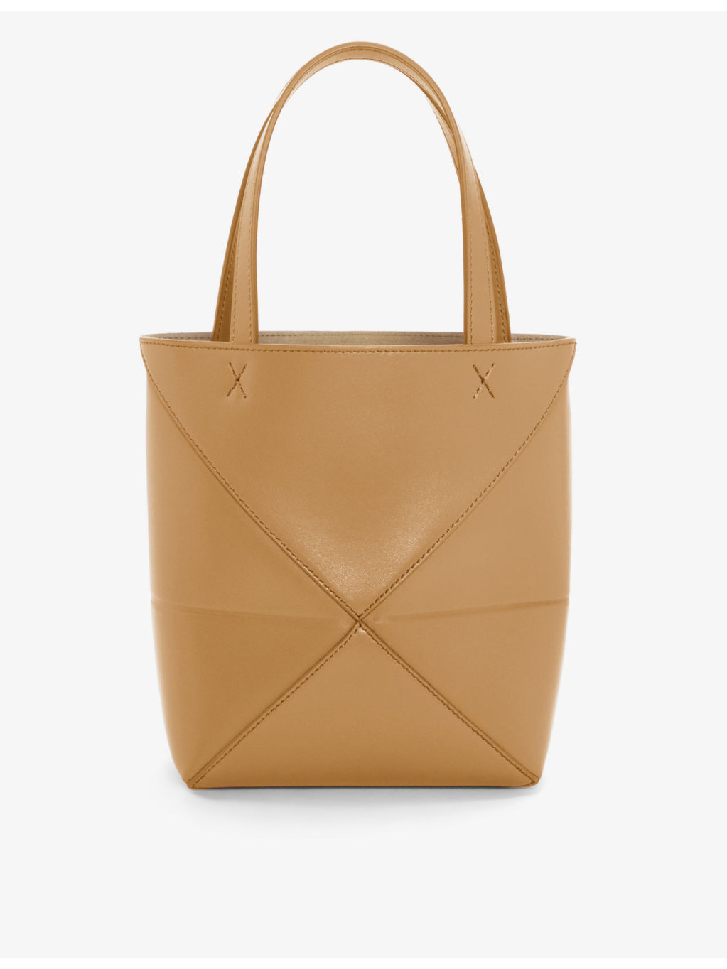 Puzzle Fold mini leather tote bag - 4