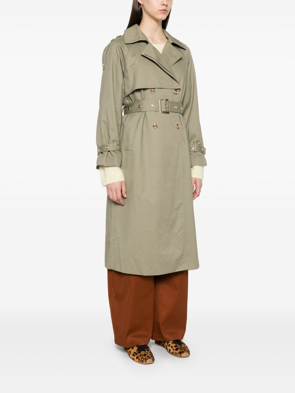 double-breasted trench coat - 3