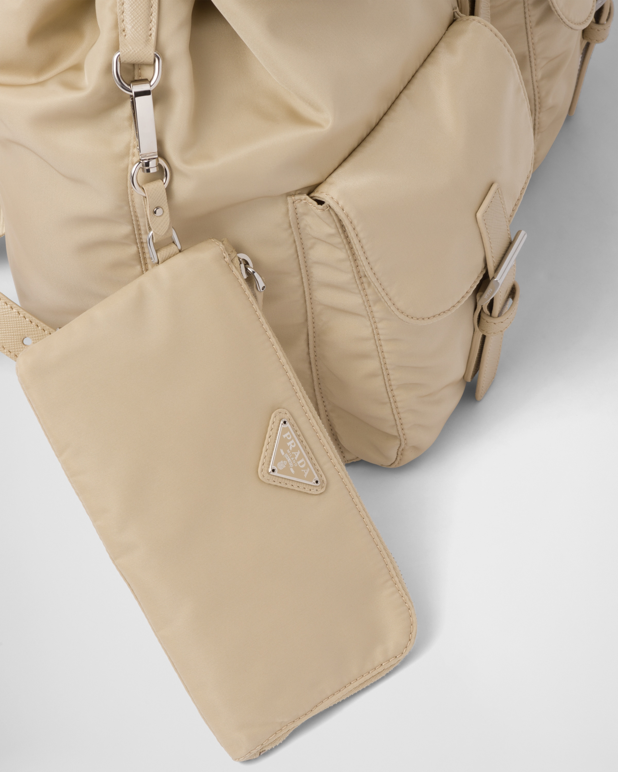 Re-Nylon medium backpack with pouch - 7