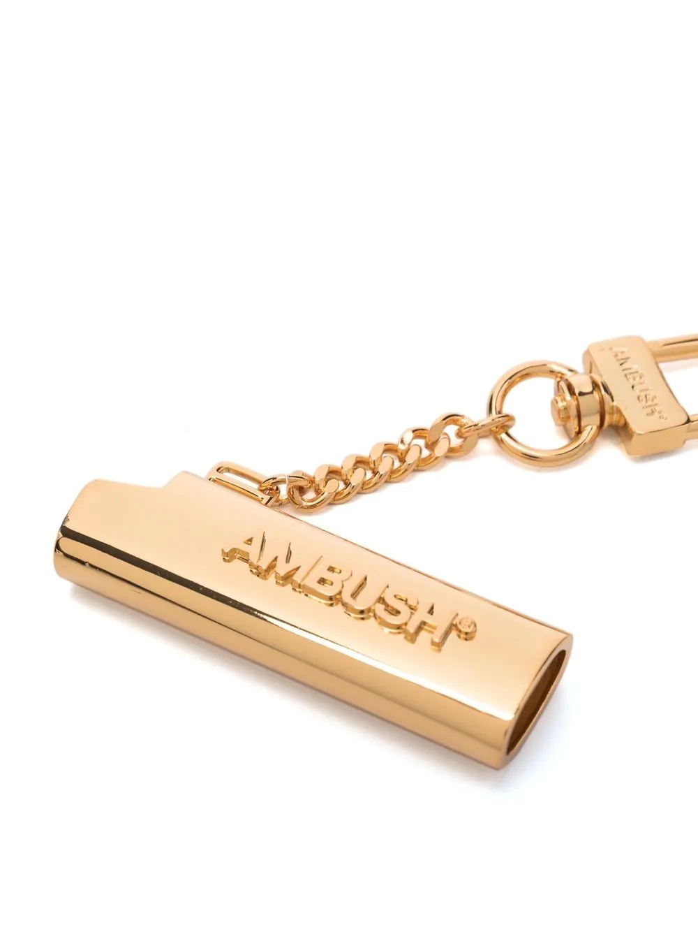 lighter case brass keychain - 2