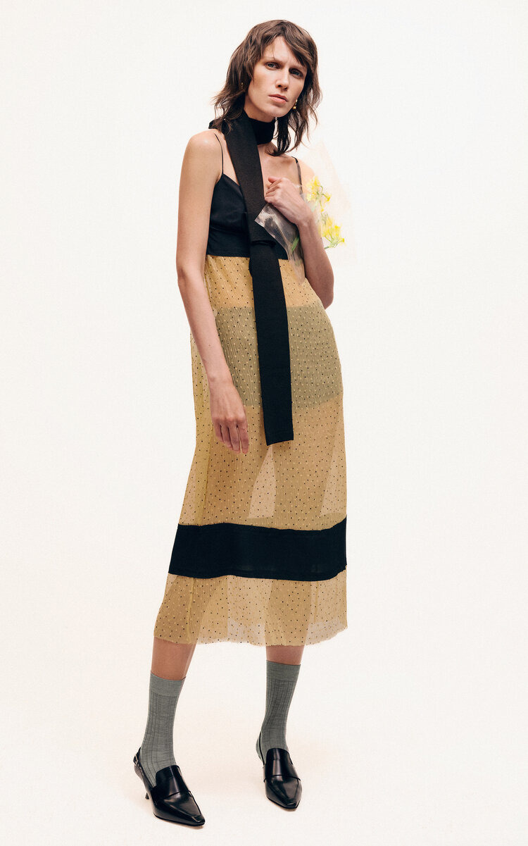 Elas Sheer Crinkled Midi Dress multi - 2