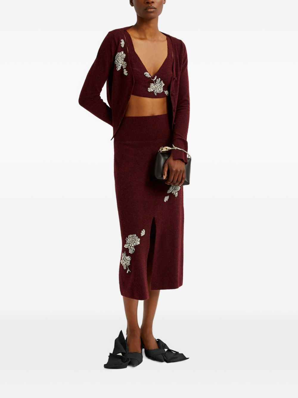 embellished midi skirt - 3
