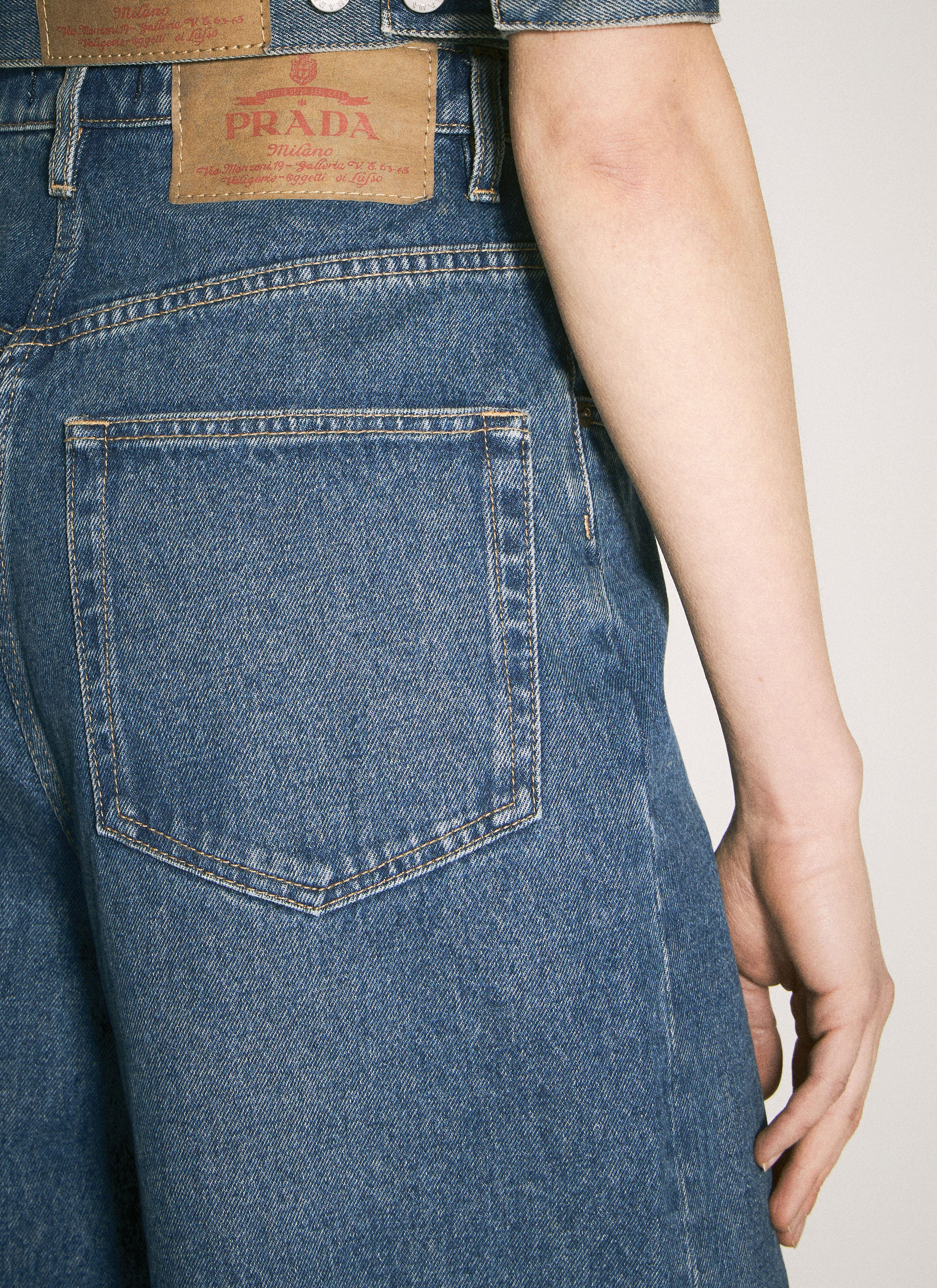 Prada Women Logo Plaque Balloon Jeans - 6