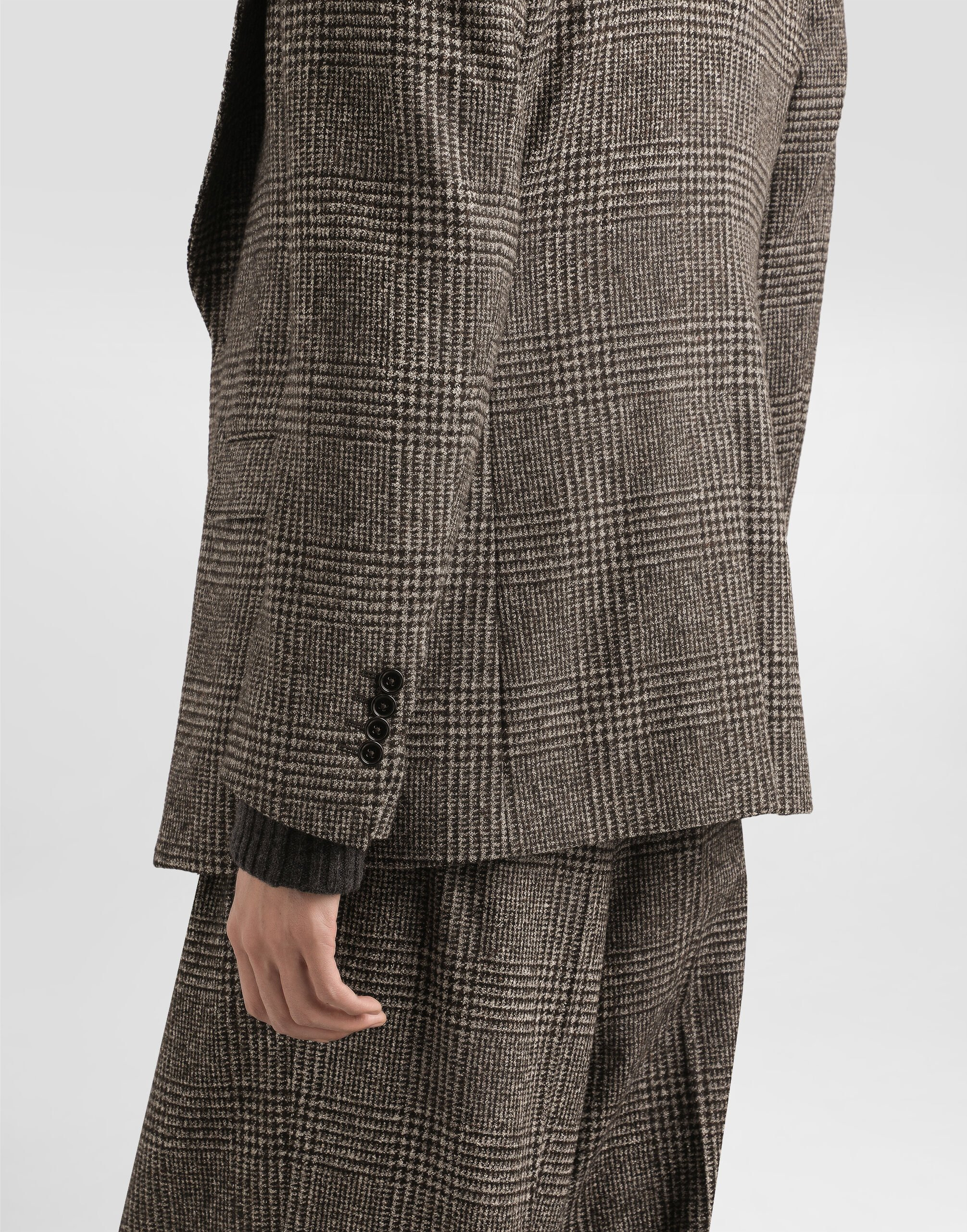 Glen plaid single-breasted jacket - 5