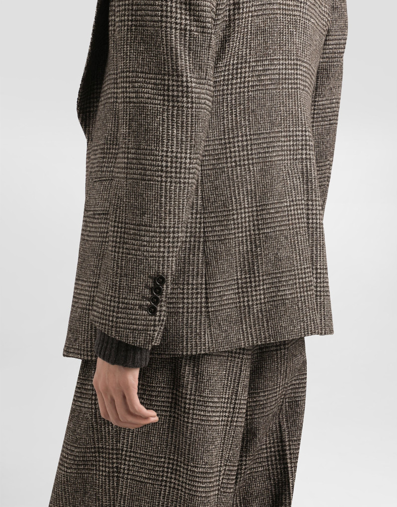Glen plaid single-breasted jacket 5