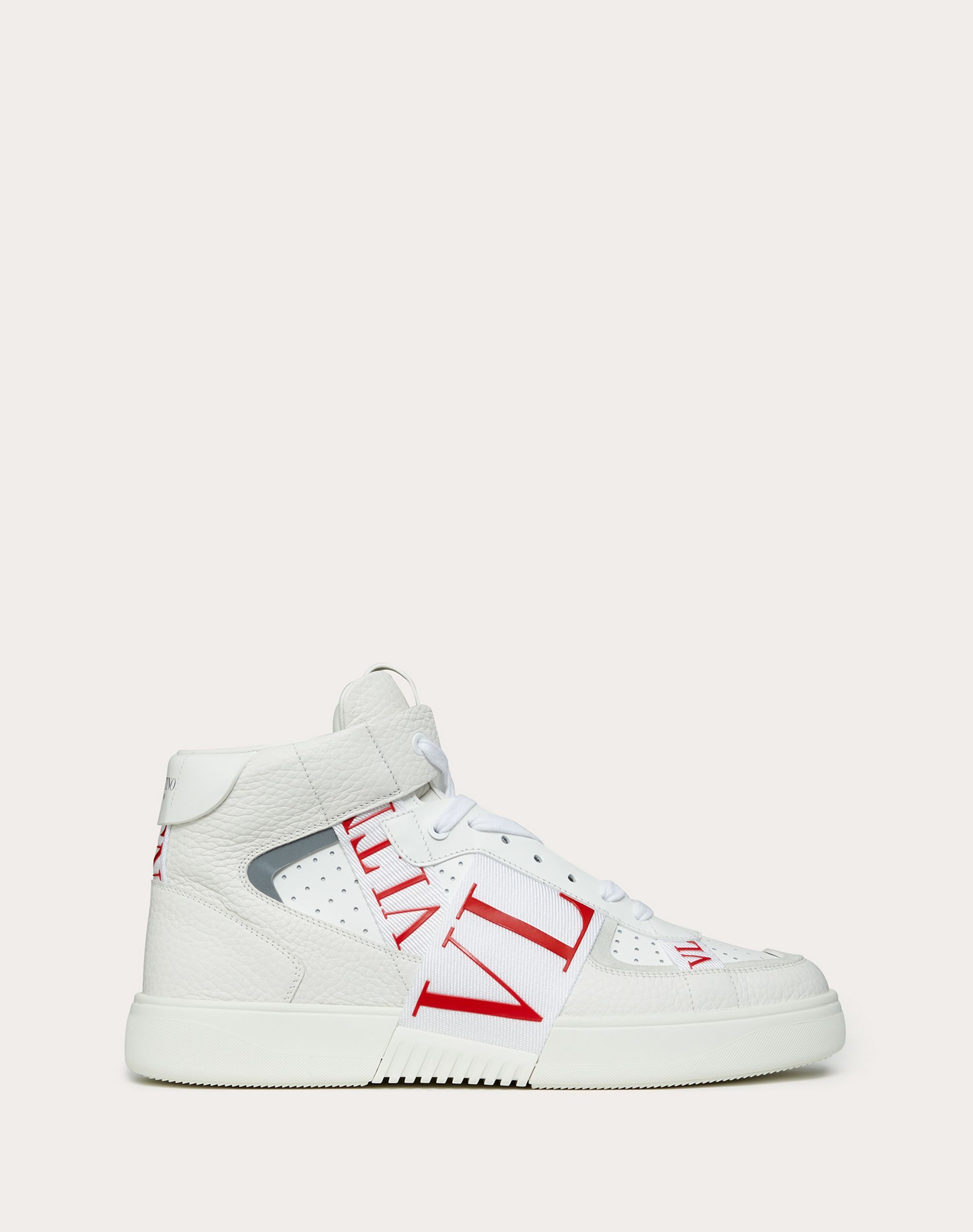 Mid-Top Calfskin VL7N Sneaker with Bands - 1