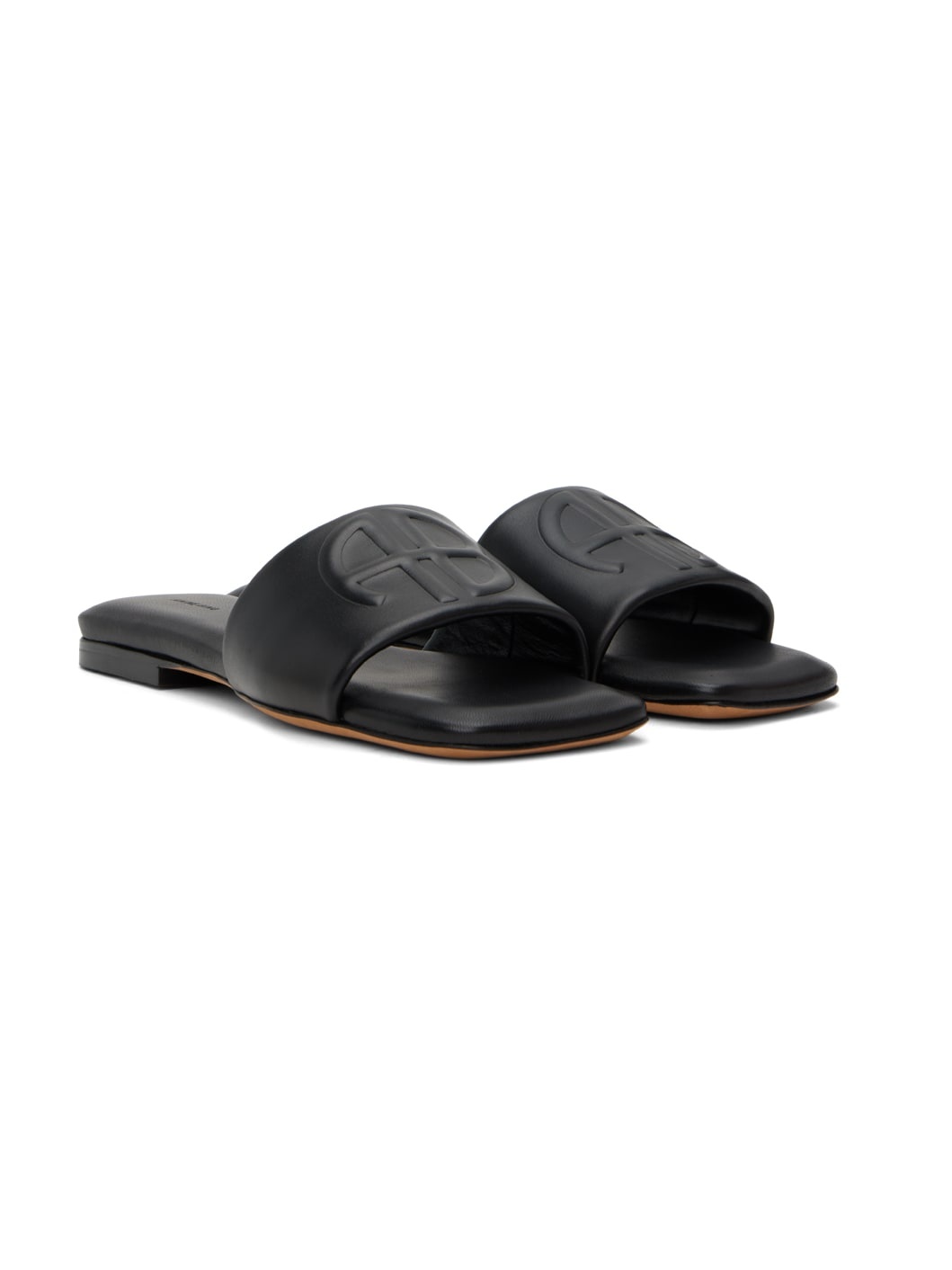 Black Ria Slides - 4