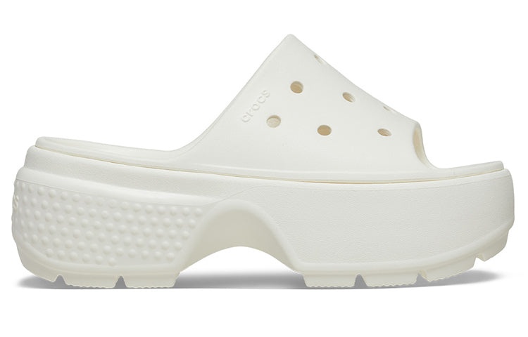 (WMNS) Crocs Stomp Slides 'White' 209346-0WV - 2