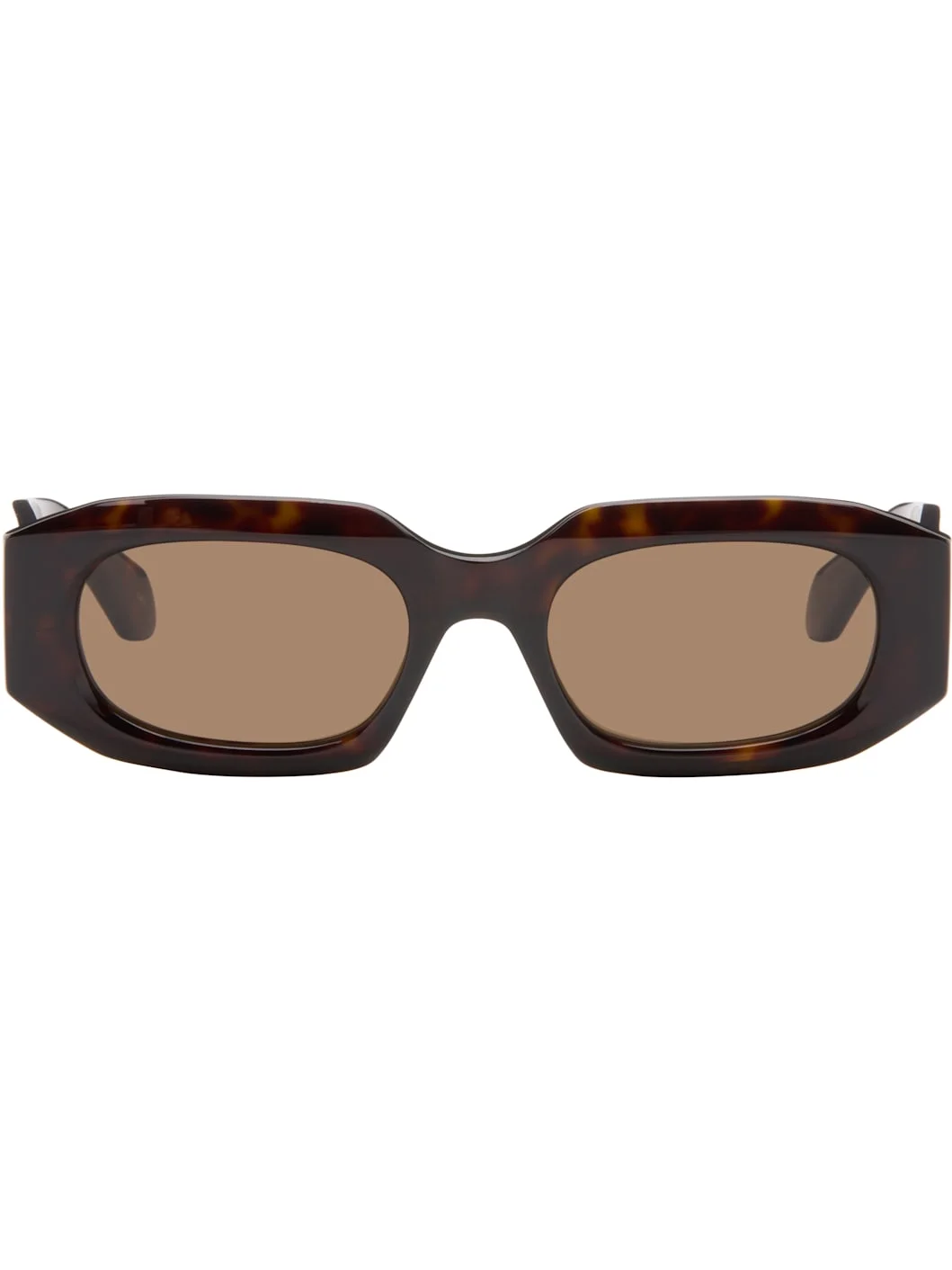 Brown Rectangular Sunglasses - 1