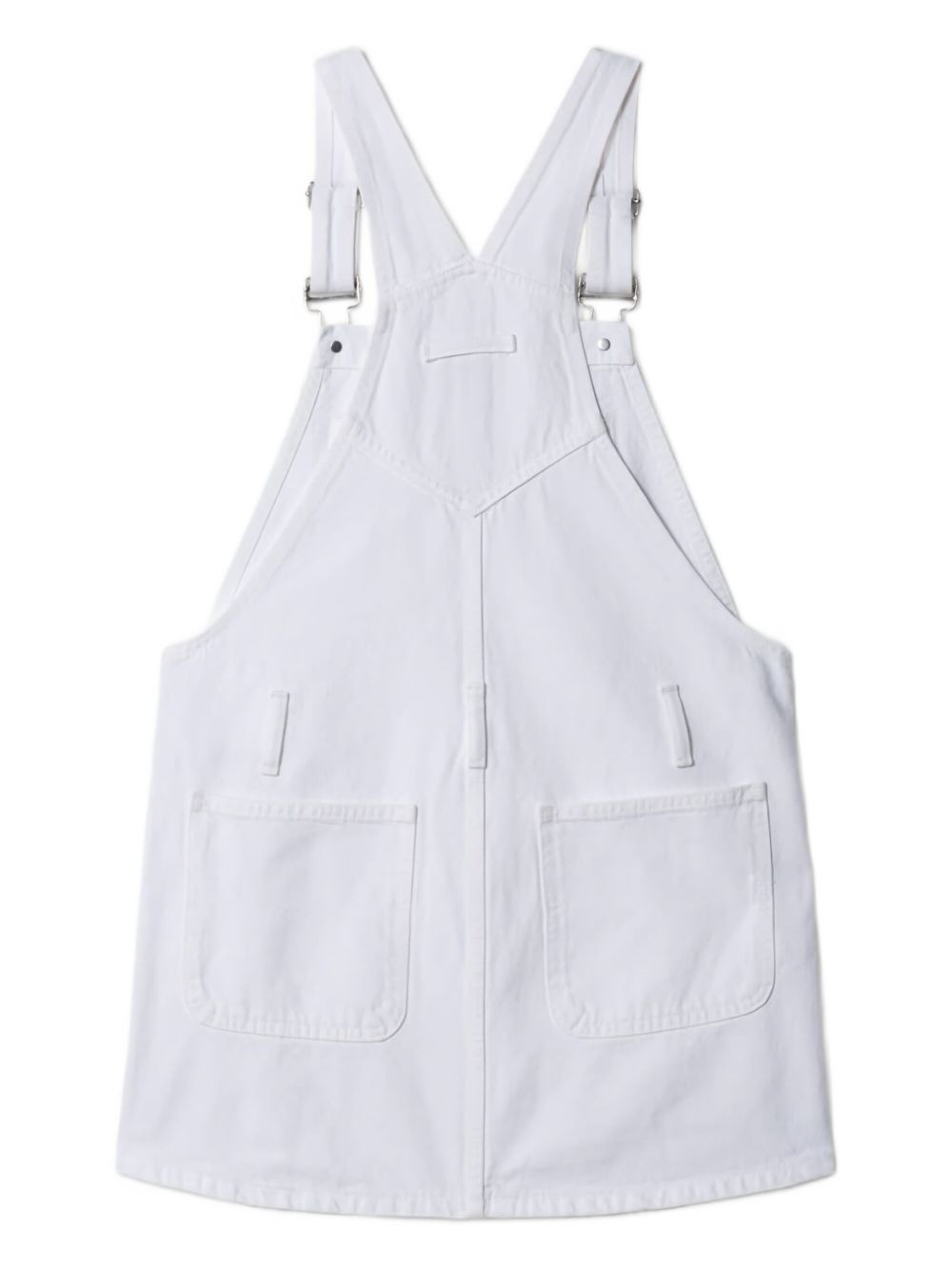 straps pocket mini dress - 2