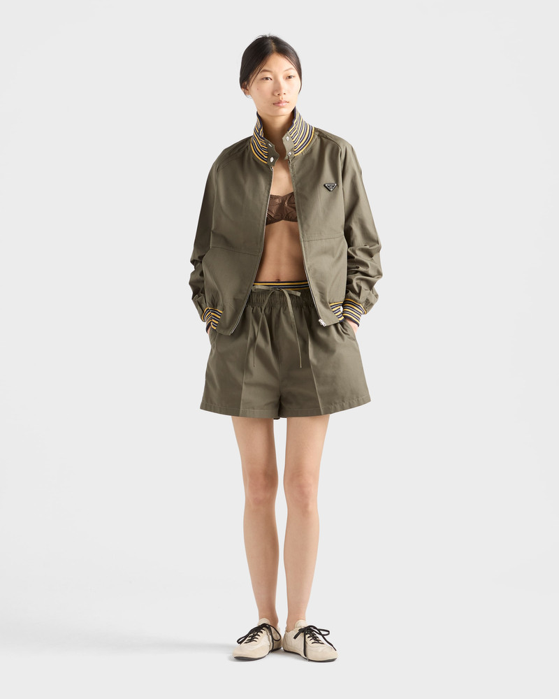 Prada Poplin turtleneck jacket outlook