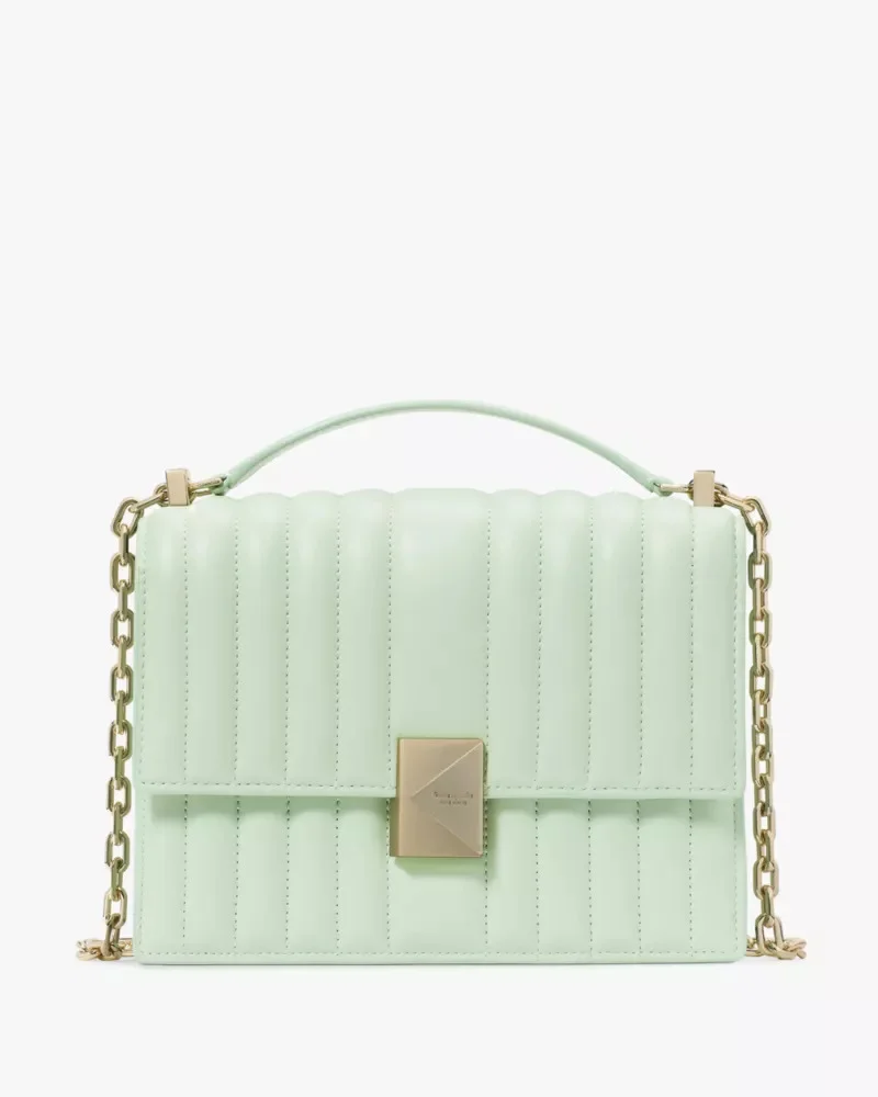 Deco Quilted Chain Shoulder Bag - 1