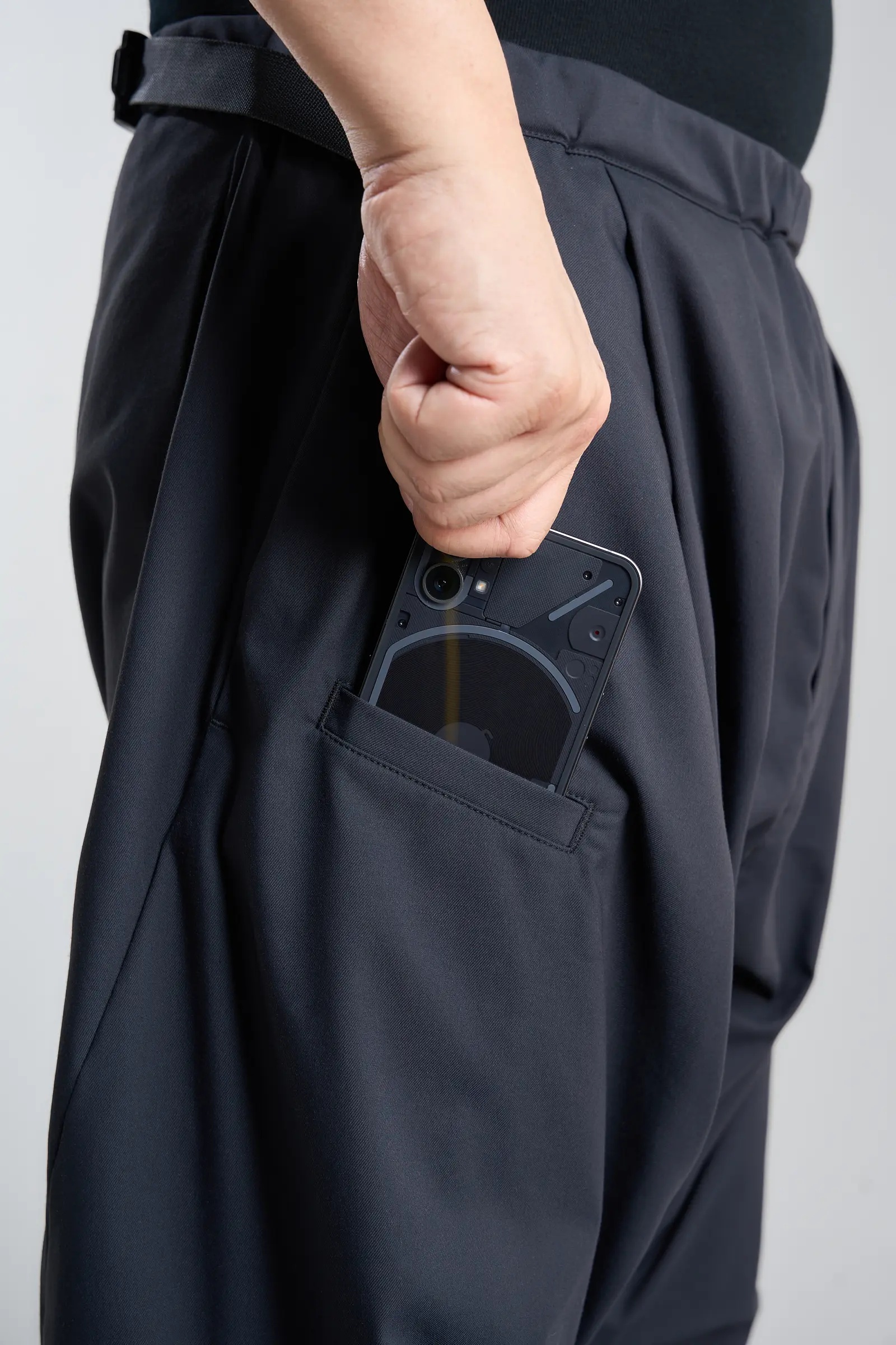 P36-CH Micro Twill Pleated Drawcord Trouser - 15