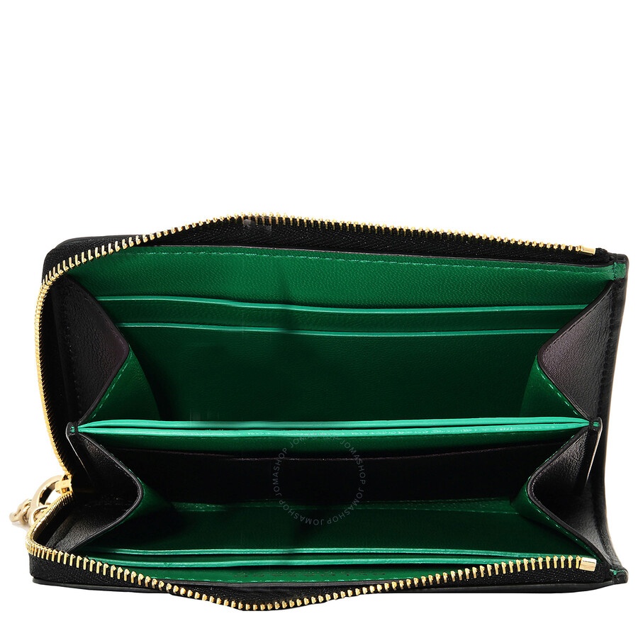 Bvlgari Black Serpenti Forever Zipped Leather Card Holder - 5