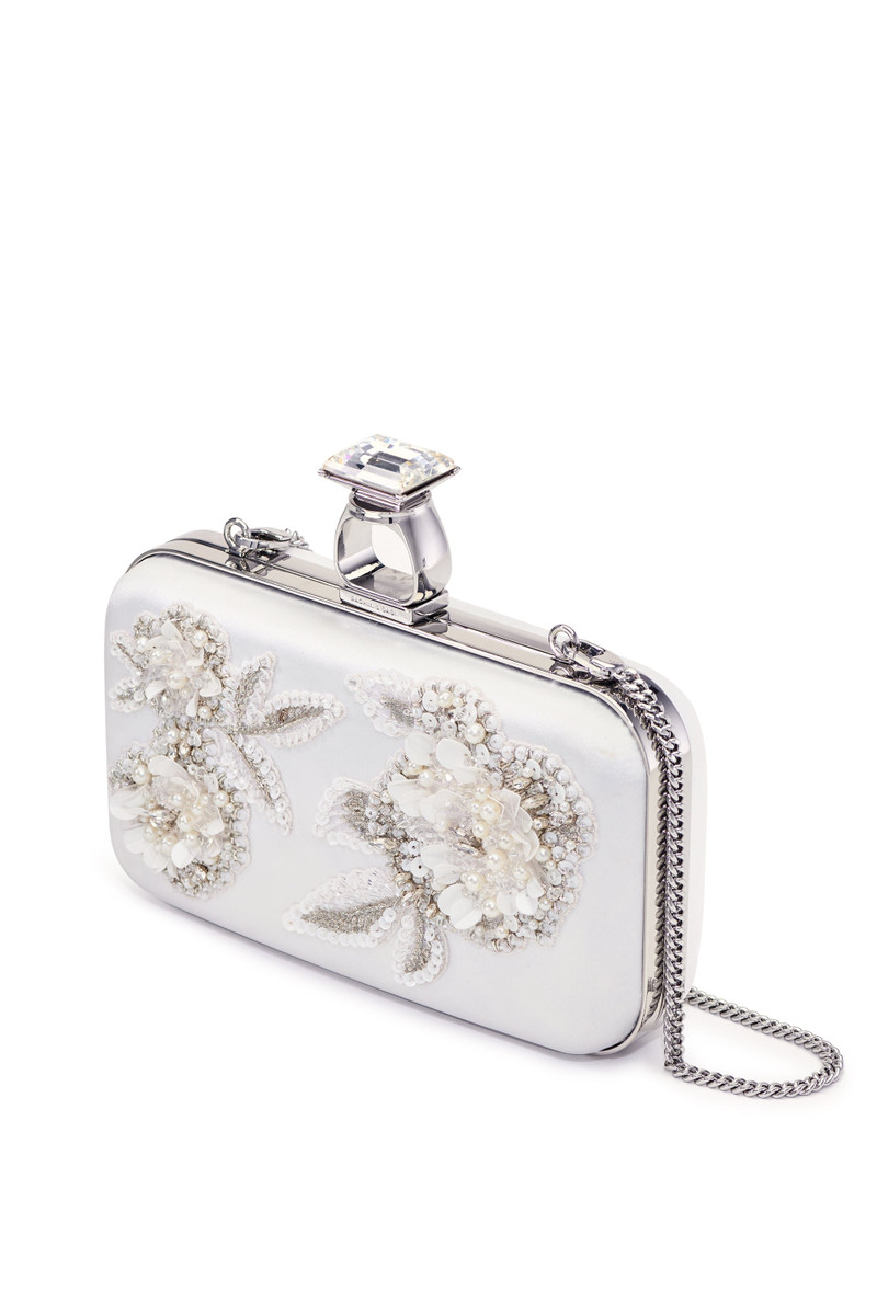 SACHIN & BABI Embellished On The Rocks Clutch - Off White outlook